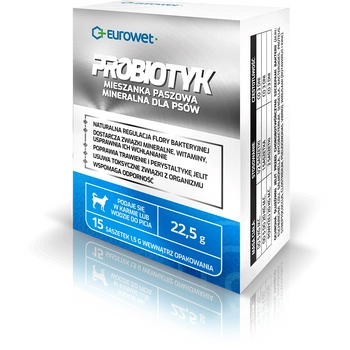 Eurowet Probiotyk W Saszetkach Dla Psów 15x1,5g