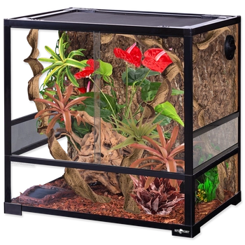 REPTI PLANET Terrarium Szklane Drzwi Przesuwne 60x45x60cm