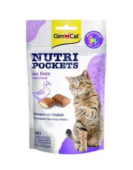 GIMCAT NUTRI POCKETS Przysmak z kaczką 60g