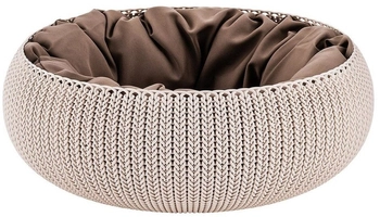 Curver Knit Łóżko Dla Zwierząt Beżowe