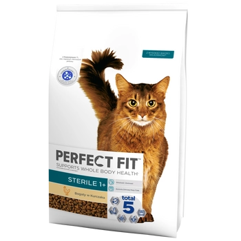 Perfect Fit™ - sucha karma pełnoporcjowa dla dorosłych kotów po zabiegu kastracji, bogata w kurczaka 7kg