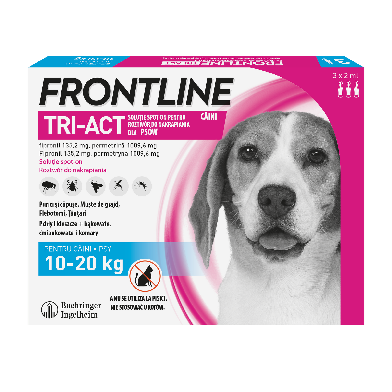 FRONTLINE Tri-Act Dla Psów 3x2ml