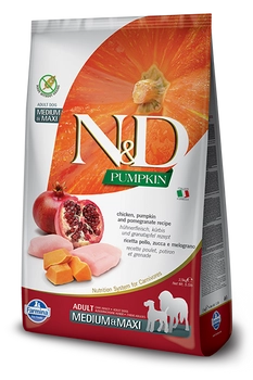 Farmina N&D Pumpkin Grain Free Canine Adult Medium&Maxi Chicken&Pomegranate 12kg