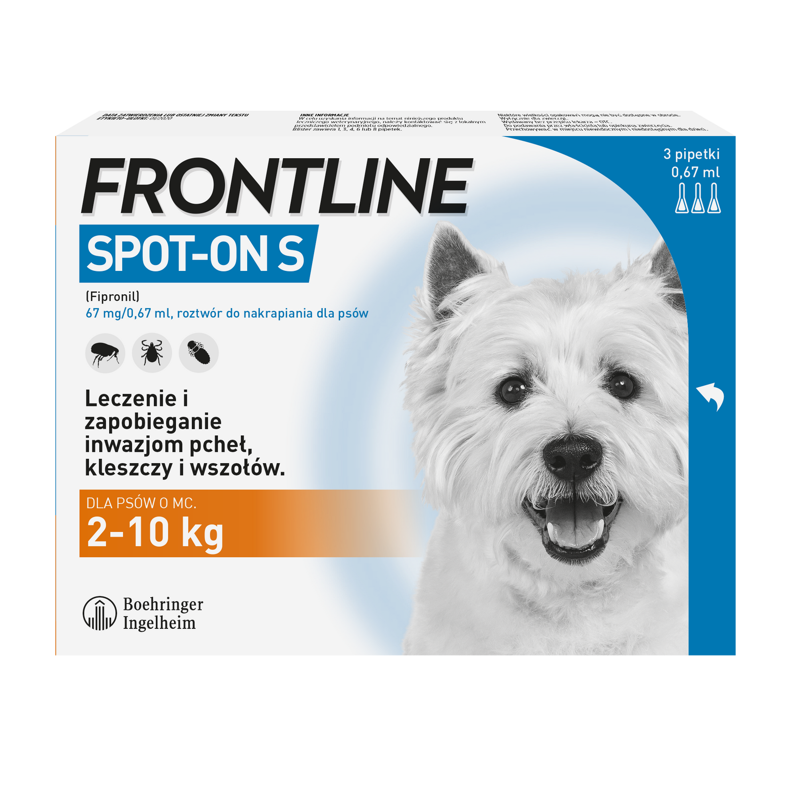 FRONTLINE Spot On Dla Psa 3x0,67ml