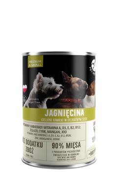 PetRepublic Jagnięcina Krojone Kawałki W Delikatnym Sosie 400g