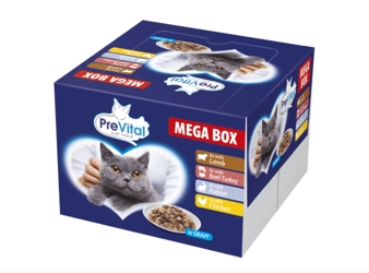 PreVital Mega Box karma mokra dla kota 24x100g