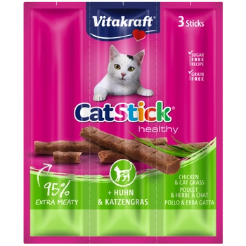 Vitakraft Cat Stick Mini Kabanosy Z Kurczakiem I Trawą 3x18g