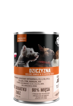 PetRepublic Dziczyzna Krojone Kawałki W Delikatnym Sosie 400g