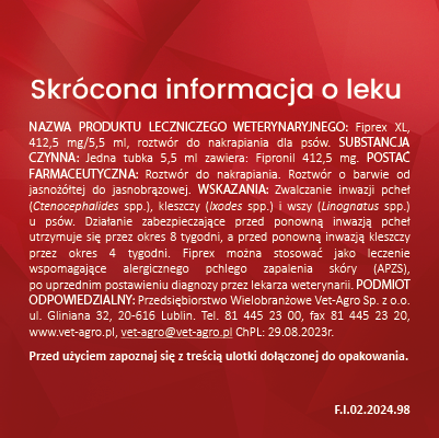 Vet-Agro Fiprex XL 5,5ml