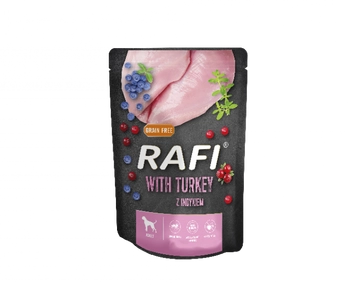 Dolina Noteci Rafi Z Indykiem Dla Psa 300g (Czarne Opakowanie)