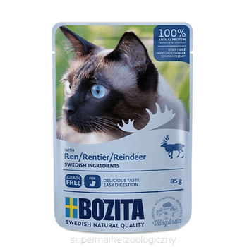 Bozita Kawałki W Galaretce Z Reniferem Dla Kota 85 g.