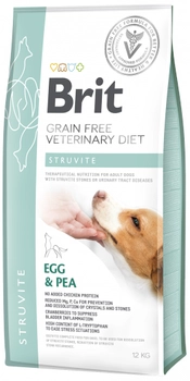 Brit Grain Free Veterinary Diet Dog Struvite Jajko Z Groszkiem 12kg