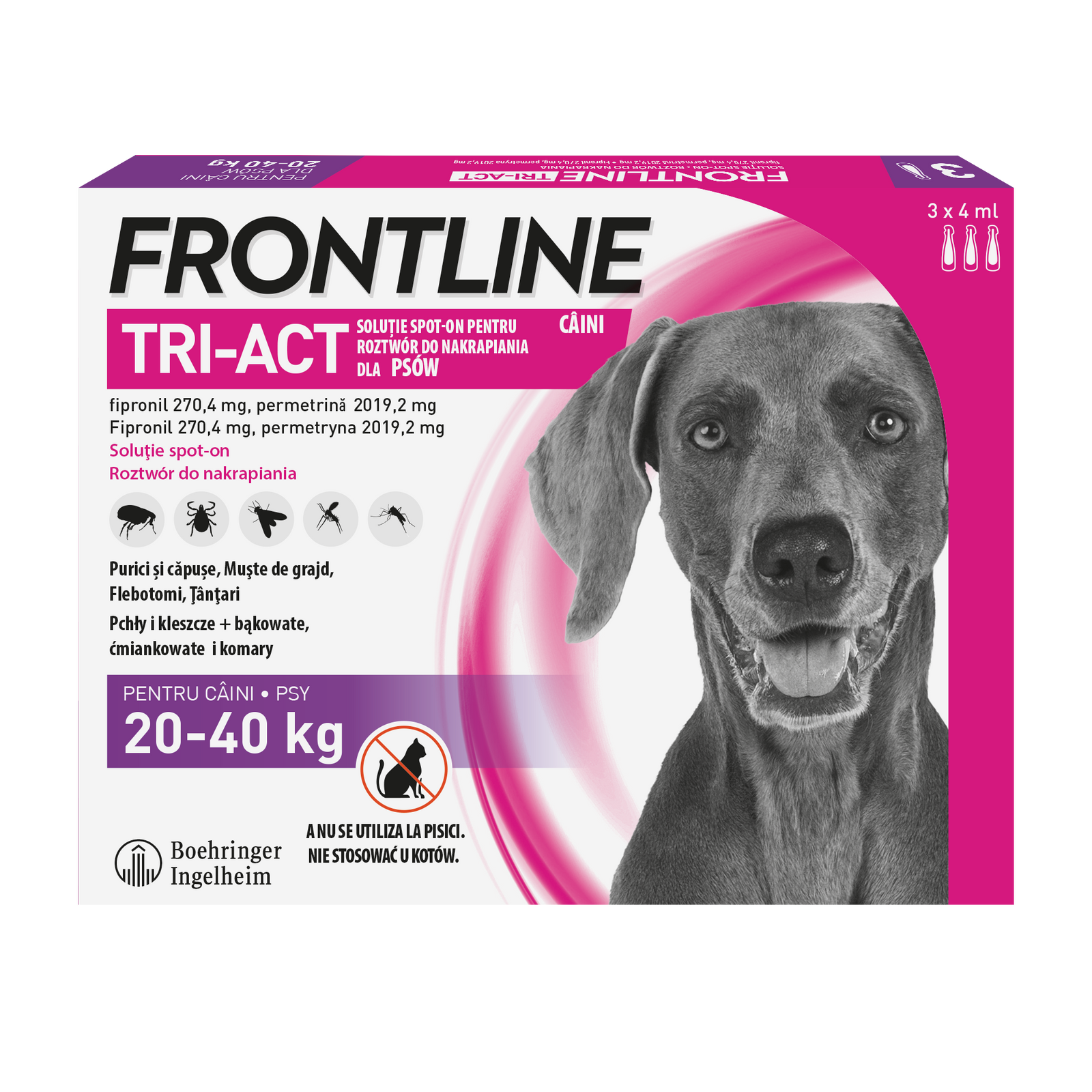 FRONTLINE Tri-Act Dla Psów 3x4ml