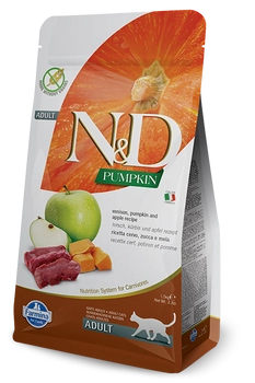Farmina N&D Pumpkin Feline Adult Venison Pumpkin&Apple Recipe 5kg