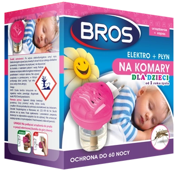 Bros Elektro + Płyn Na Komary Dla Dzieci Od 1 Roku Życia 40ml