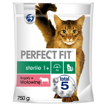 PERFECT FIT Sterile 1+ Z Wołowiną 750g