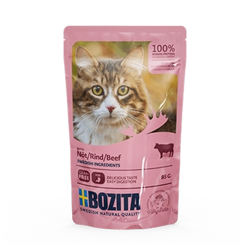 BOZITA Kawałki W Sosie Z Wołowiną 85g