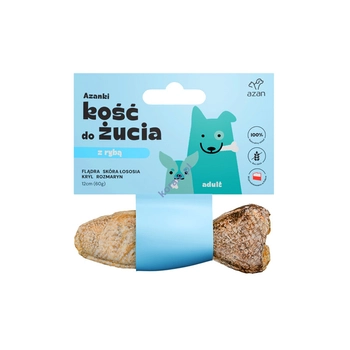 AZANKI Kość Do Żucia Dla Psa Z Flądrą 12cm