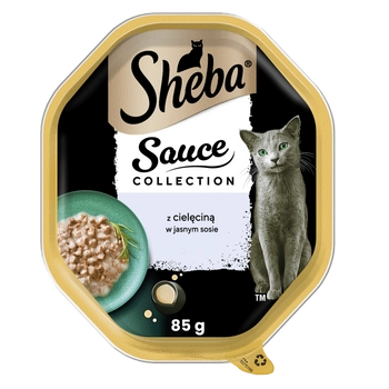 Sheba Sauce Collection Karma Mokra Dla Kota Z Cielęciną W Sosie 85g
