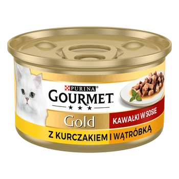 Purina Gourmet Gold kurczak/ wątróbka w sosie 85g