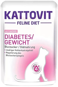 Kattovit Diabetes/Gewicht Łosoś 85g