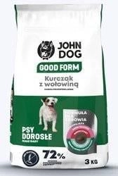 John Dog Good Form Kurczak Z Wołowiną Dorosłe Małe Rasy 3kg