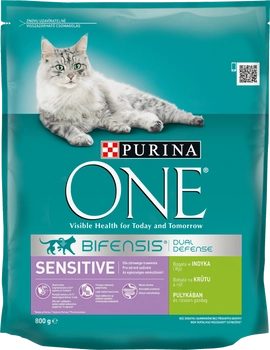 Purina One Cat Sensitive Karma Z Indykiem Dla Kota 800g