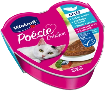 Vitakraft Poesie Karma Dla Kota Z Łososiem I Szpinakiem 85g