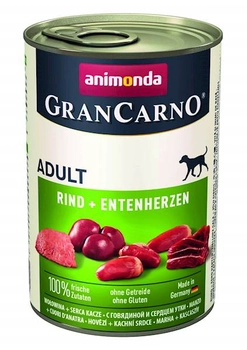 Animonda GranCarno Adult Wołowina I Kacze Serca 400g