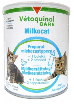 Vetoquinol Milkocat VTQ Care 200g + Butelka i 2 Smoczki