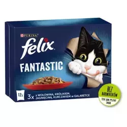 Felix Fantastic Wybór Mięs W Galaretce 12x100g