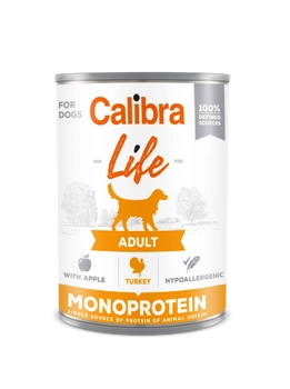 Calibra Dog Life Adult Turkey With Apples Karma Dla Psa 400g