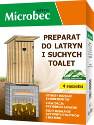 Bros Microbec Ultra Preparat Do Latryn I Suchych Toalet 4x30g