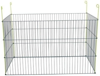 Zolux Zagroda Metalowa Dla Gryzoni Prostokątna Szara