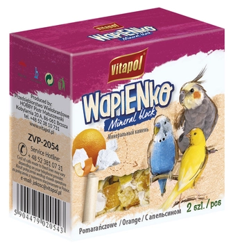 Vitapol Kostka Wapienna Pomarańczowa Dla Ptaków 2szt