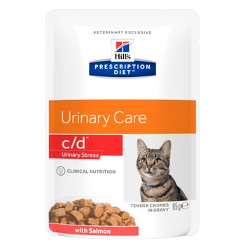Hill's Prescription Diet c/d Urinary Stress Feline Salmon 85g