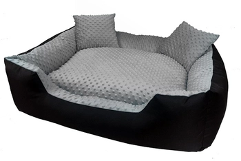 DogStuffs Legowisko kanapa MINKY szare 60x50cm