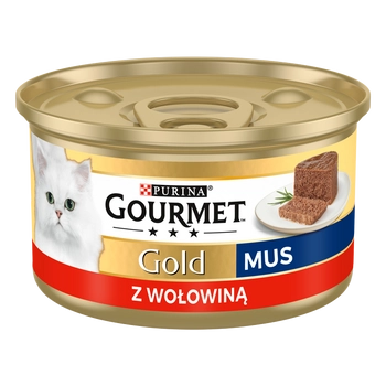 Purina Gourmet Gold mus z wołowiną 85g