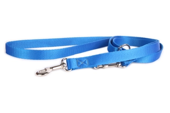 DogStuffs Smycz Regulowana – Niebieska 20mm/220cm