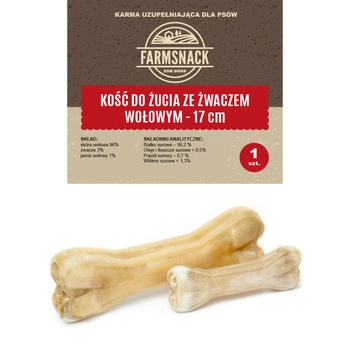 FarmSnack Kość Do Żucia Ze Żwaczem Wołowym 17cm