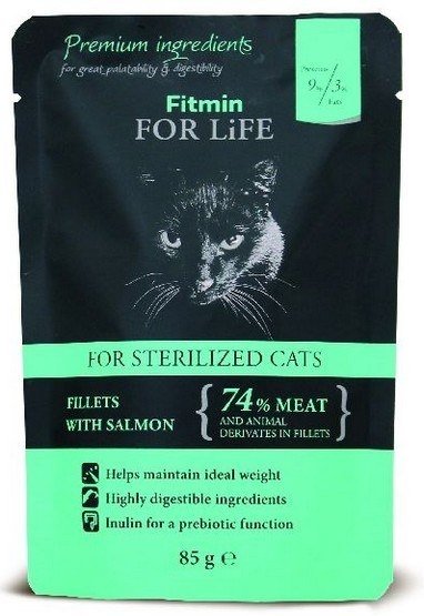 Fitmin Cat For Life Sterilized Salmon 85g