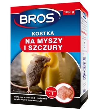 BROS - kostka na myszy i szczury 100g