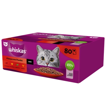 Whiskas Adult Saszetki Klasyczne Posiłki - Mokra Karma
