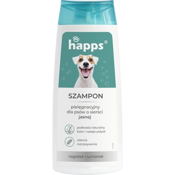 Bros Happs Szampon Pielęgnacyjny Dla Psów O Sierści Jasnej 200ml