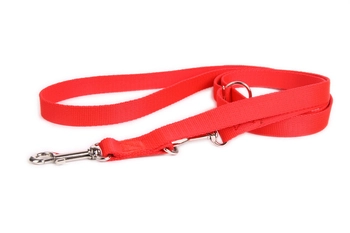 DogStuffs Smycz Regulowana – Czerwona 20mm/220cm