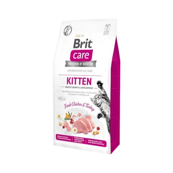 Brit Care Cat Grain-Free Kitten Healthy Growth & Development Z Kurczakiem I Indykiem 400g