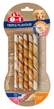 8in1 Triple Flavour Twisted Sticks 10szt