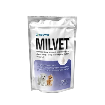 Eurowet Milvet Mleko Zastępcze Dla Szczeniąt I Kociąt 100g