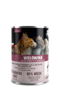 PetRepublic Wołowina Krojone Kawałki W Delikatnym Sosie 400g