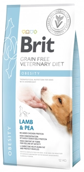 Brit Grain Free Veterinary Diet Dog Obesity Jagnięcina Z Groszkiem 12kg